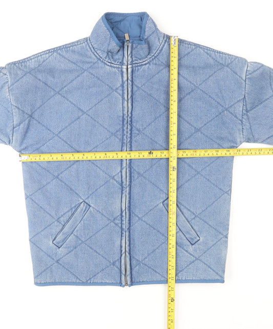 Mens UK Size XS NEXT Blue Quilted Coat