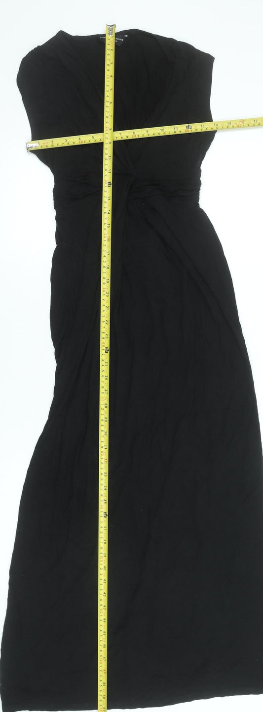 Dorothy Perkins Women’s Black Size 14 Sleeveless Long Wrap Dress