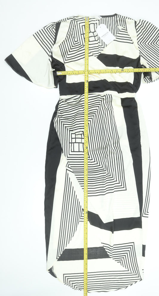 Womens UK Size L RETRO&ICONE Wrap Dress