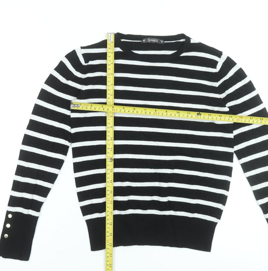 Womens UK Size S Dunnes Stores Black Pullover Jumper