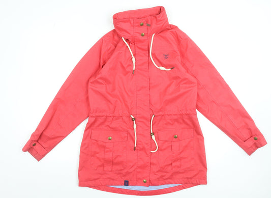 Womens UK Size 12 LIGHTHOUSE Pink Anorak Coat