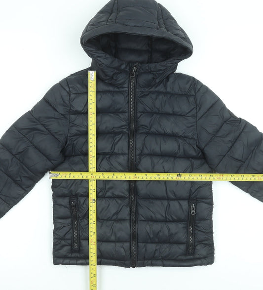 Boys UK Size 7-8 Years SoulCal & Co Black Puffer Jacket