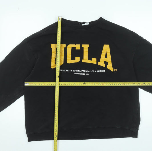 Womens UK Size L UCLA Black Pullover Sweatshirt