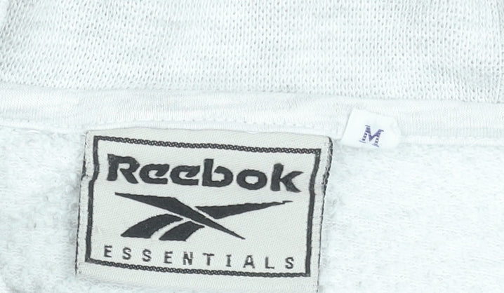 Reebok Essentials Women's Grey Pullover Sweatshirt M Casual Logo Crew Neck