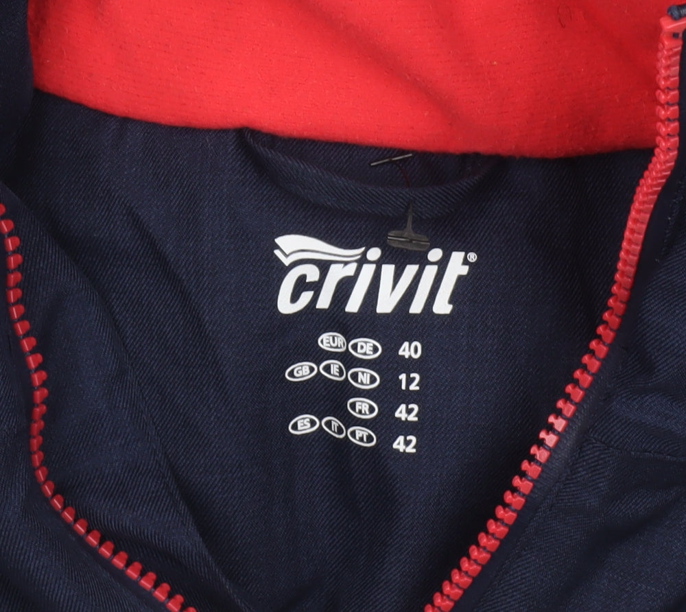 Womens UK Size 12 Crivit Blue Puffer Jacket