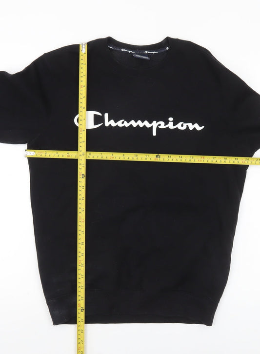 Mens UK Size S Champion Black Pullover Sweatshirt