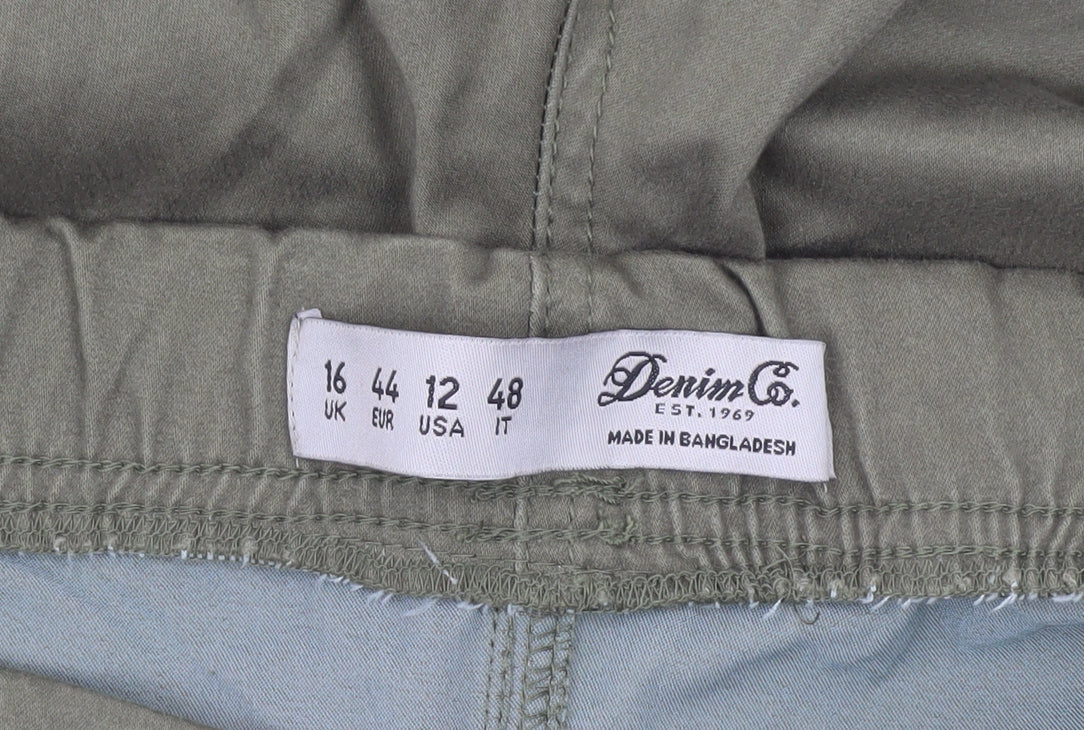 Denim Co. Womens Green Size 16 Stretch Jegging Trousers