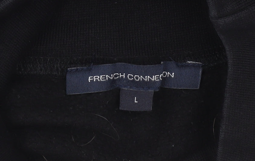 Womens UK Size L French Connection Black Pullover Sweatshirt