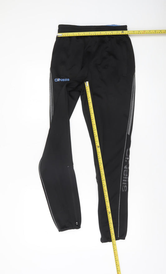 O’Neills Men’s Black Jogger Track Pants Size Small Polyester Tapered Fit