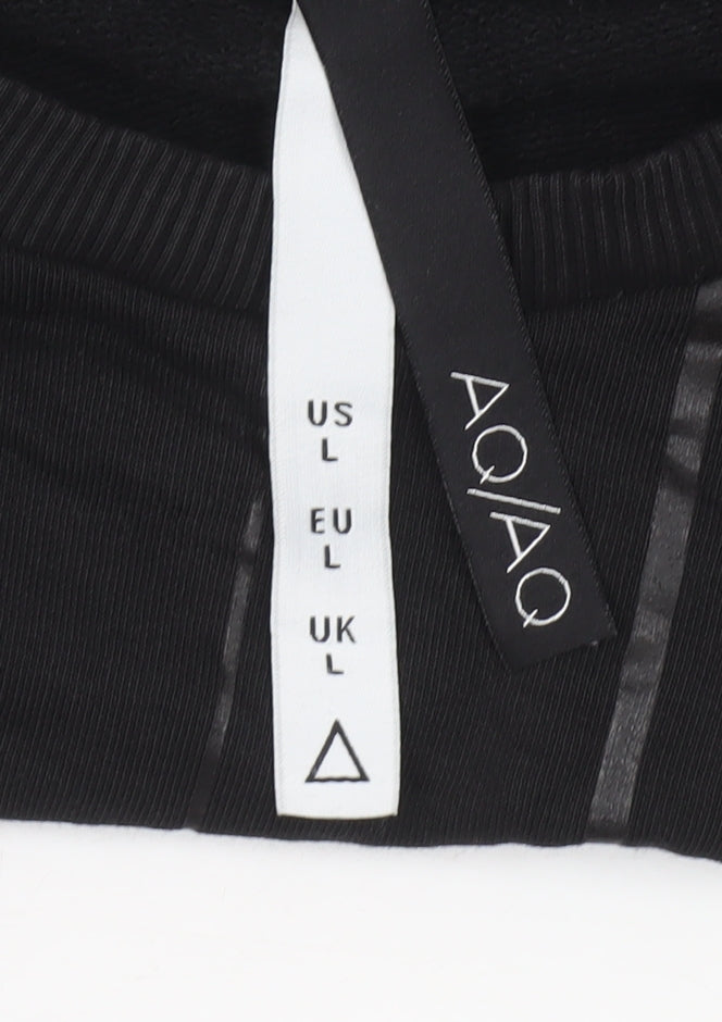 Mens UK Size L AQ/AQ Black Pullover Sweatshirt