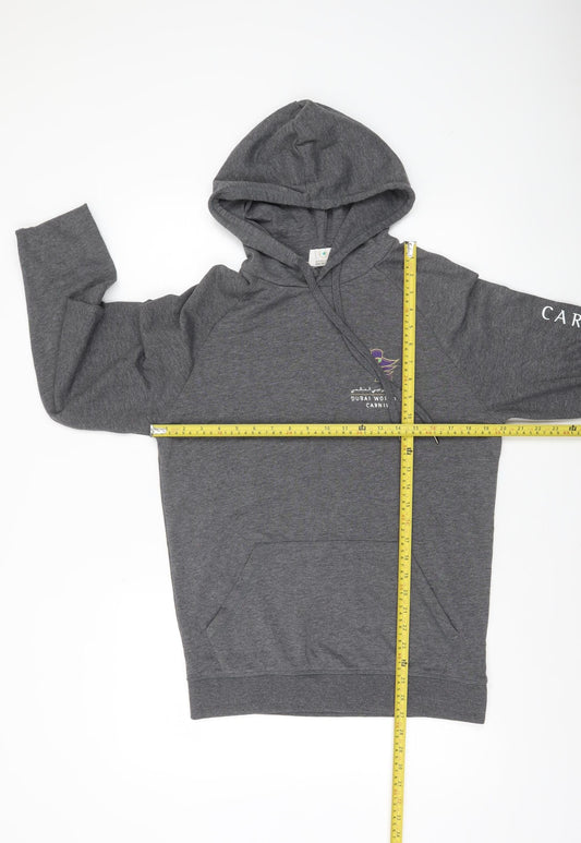 Mens UK Size S Dubai Racing Club Grey Pullover Hoodie