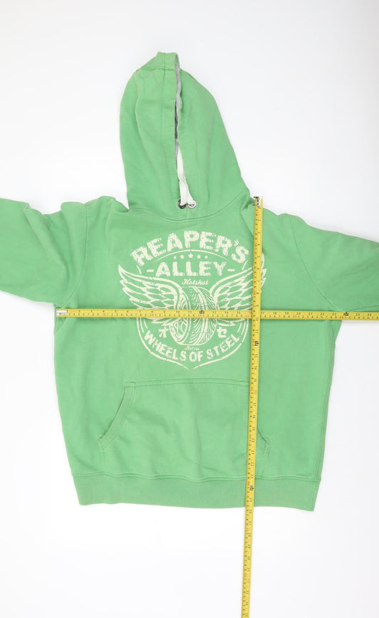 Mens UK Size XL NEXT Green Pullover Hoodie