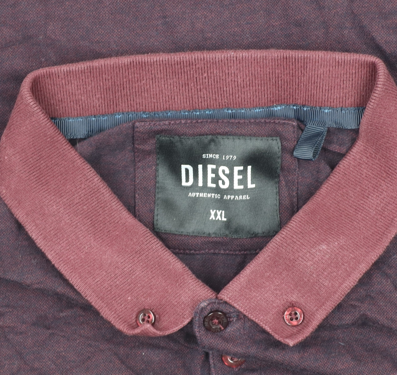 Mens UK Size 2XL Diesel 100% Cotton Polo Shirt