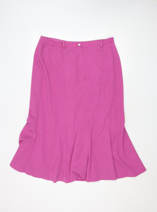 Womens UK Size 16 Avalon Collection Flare Satin Skirt