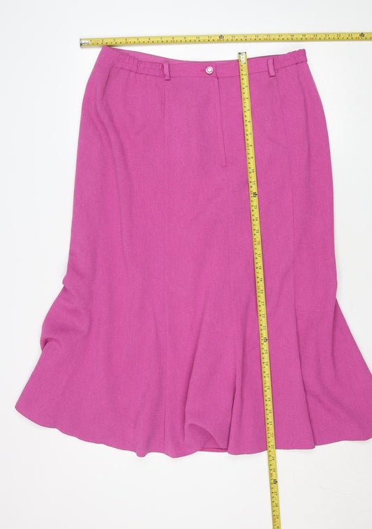 Womens UK Size 16 Avalon Collection Flare Satin Skirt