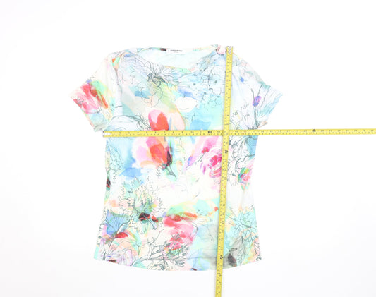 Womens UK Size 12 Gerry Weber Multicoloured Basic T-Shirt