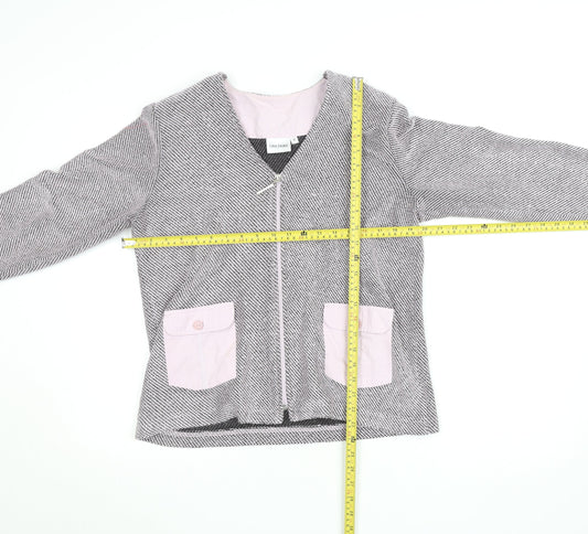 Womens UK Size M GINA LAURA Grey Basic Jacket