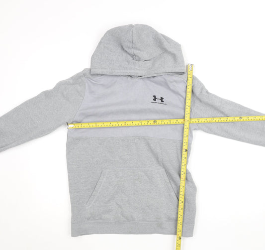 Boys UK Size XL Under armour Grey Pullover Hoodie