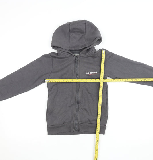 Boys UK Size 9-10 Years McKenzie Grey Full Zip Hoodie