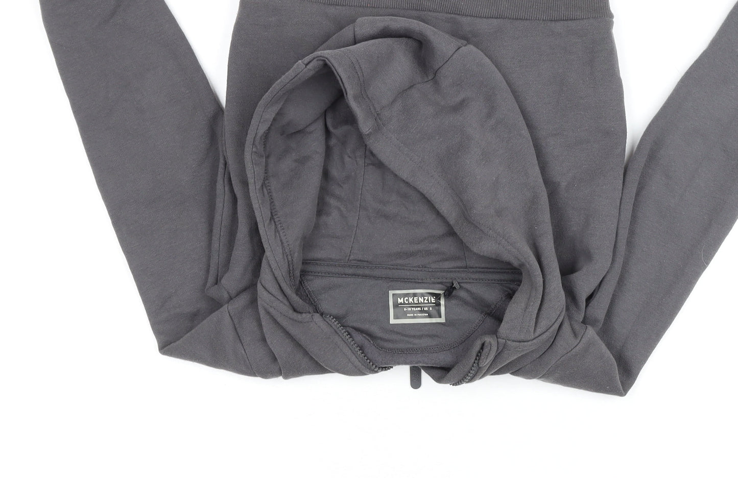 Boys UK Size 9-10 Years McKenzie Grey Full Zip Hoodie