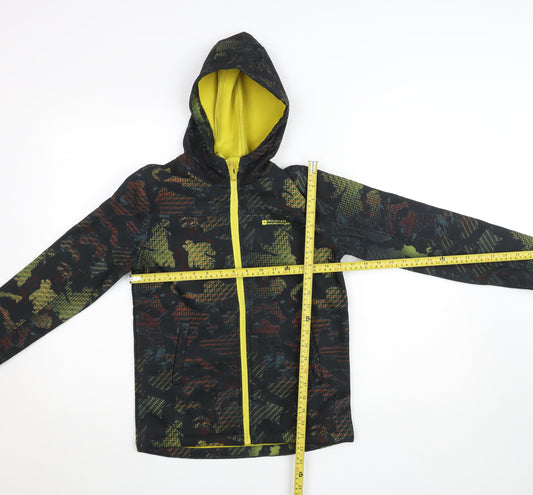 Boys UK Size 11-12 Years Mountain Warehouse Black Softshell Jacket