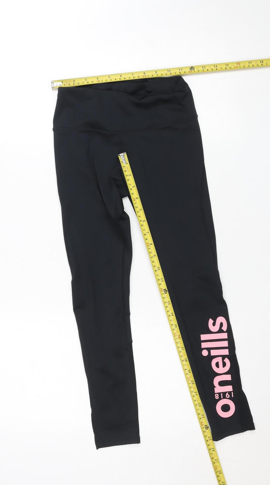 Womens UK Size 10 O’Neills Athletic Fit Compression Black Leggings