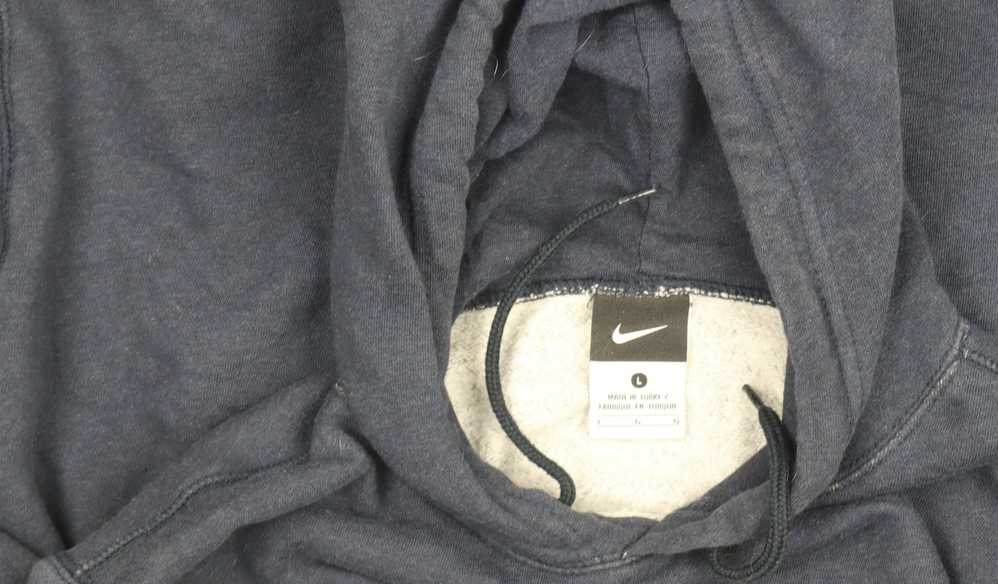 Womens UK Size L Nike Blue Pullover Hoodie