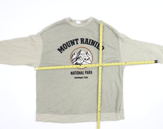 Womens UK Size S H&M Beige Pullover Sweatshirt
