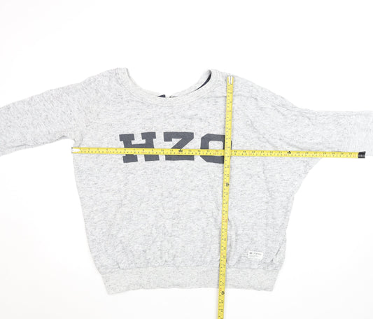 Adidas Originals Womens Grey Size 14 Cotton Blend Pullover Sweatshirt