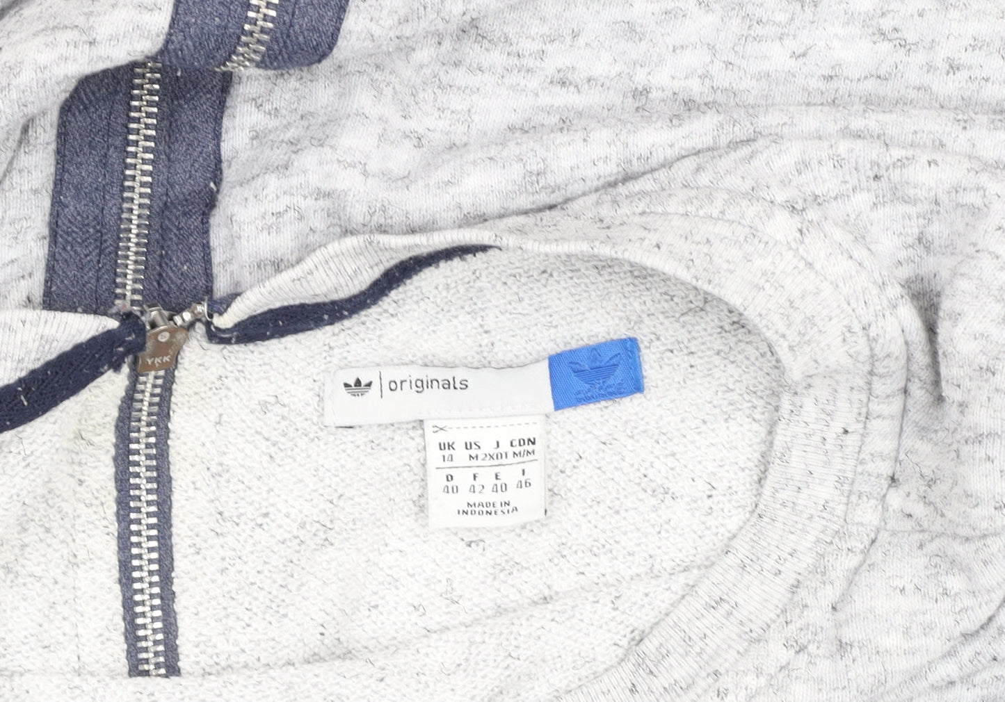Womens UK Size 14 adidas Grey Pullover Sweatshirt