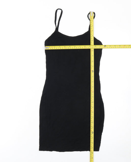 PrettyLittleThing Women’s Black Bodycon Short Dress Size 6