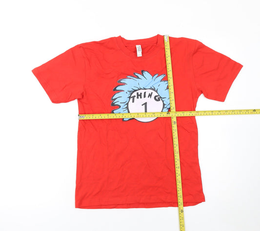 Boys UK Size 12-13 Years Casual Classics Red Basic T-Shirt