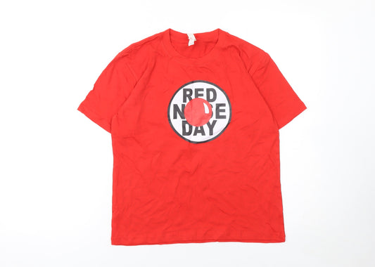 Boys UK Size 12-13 Years Casual Classics Red Basic T-Shirt