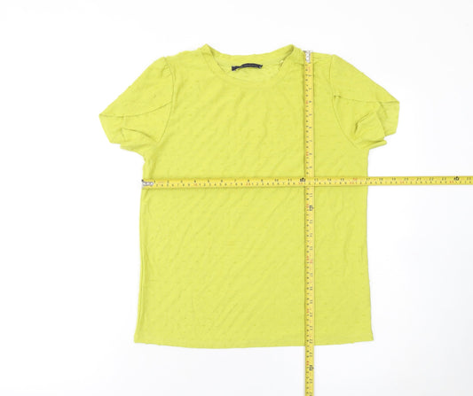 Womens UK Size 12 Marks and Spencer Green Basic T-Shirt