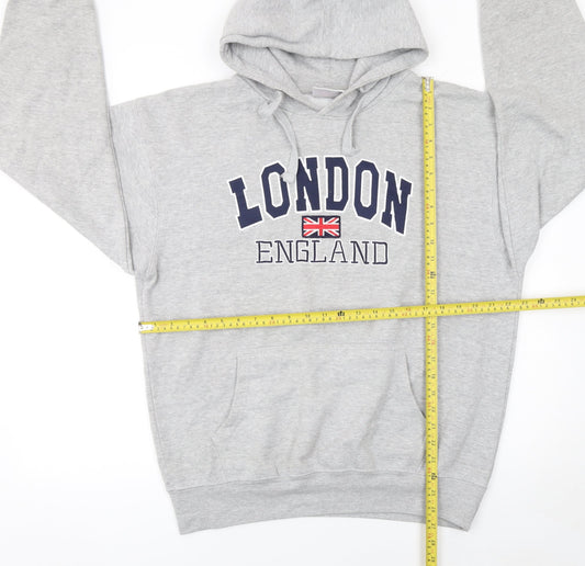 Zone One Men's Grey London England Pullover Hoodie XL