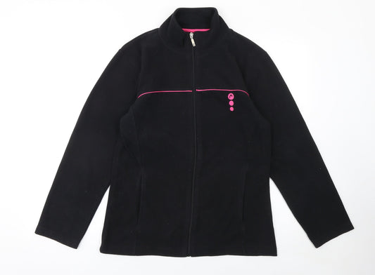 HEAD Women's Black Size 12 Fleece Full Zip Active Jacket