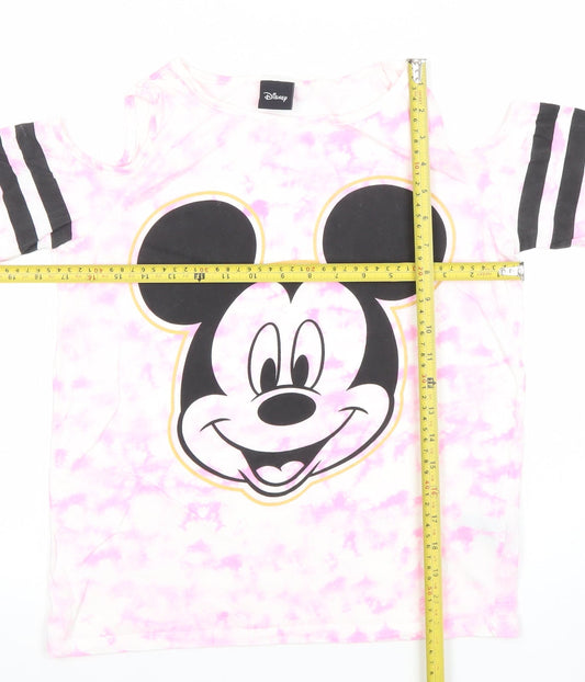 Girls UK Size 11-12 Years Disney Pink Basic T-Shirt