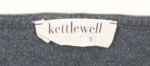 Womens UK Size S Kettlewell Blue Basic T-Shirt