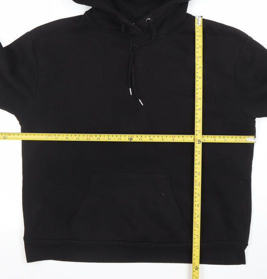 Primark Women Black M Pullover Hoodie Cotton Blend Casual