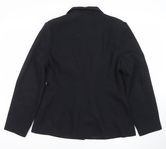 Womens UK Size 14 Dorothy Perkins Regular Black Blazer