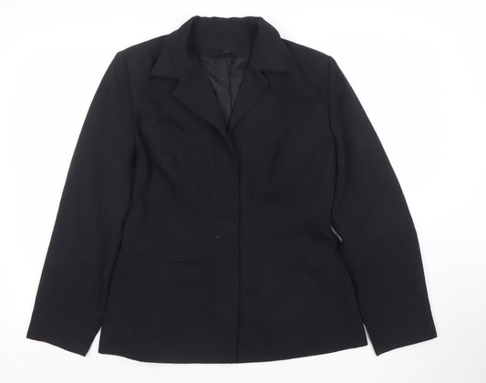 Dorothy Perkins Women Black UK 14 Tailored Lined Blazer Jacket