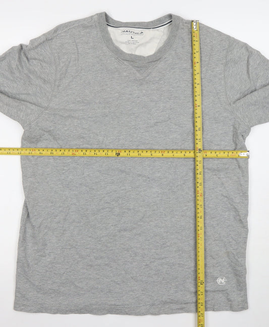 Mens UK Size L Nautica Grey T-Shirt