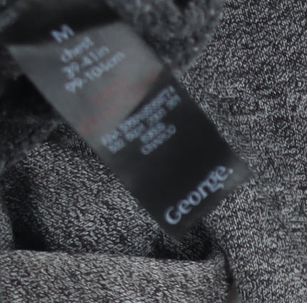 George Women’s Grey Pullover Hoodie Medium Hooded Sweatshirt Casual