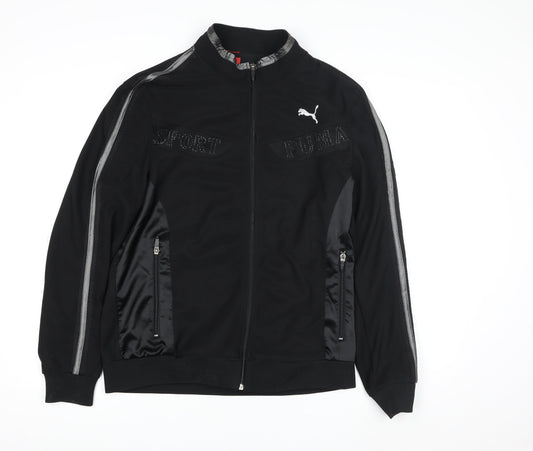 Womens UK Size M PUMA Black Gym & Training Running & Jogging Jacket
