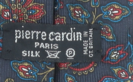 Pierre Cardin Men's Blue Paisley Silk Tie Classic Designer Style