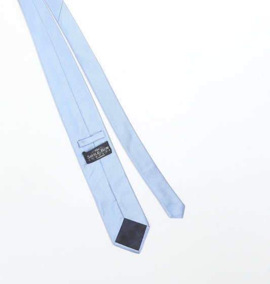 The Savile Row Company Men’s Blue Silk Striped Designer Tie