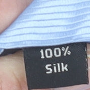 The Savile Row Company Men’s Blue Silk Striped Designer Tie