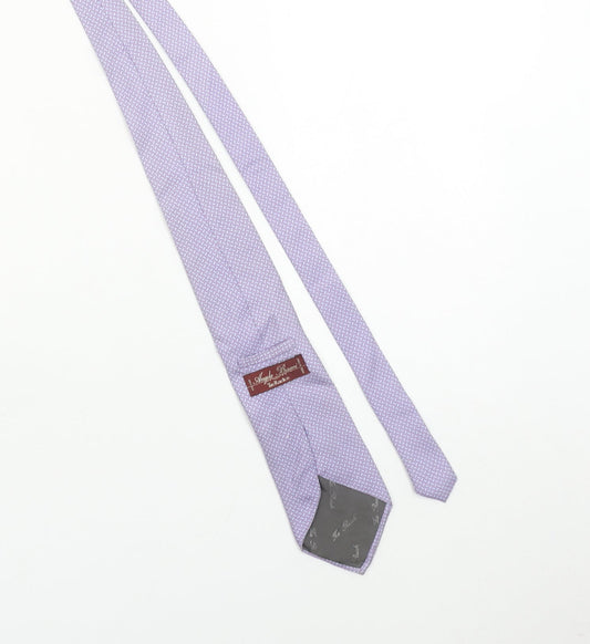 Angelo Bosani Tie Rack Men's Lilac Silk Patterned Tie Made in Italy