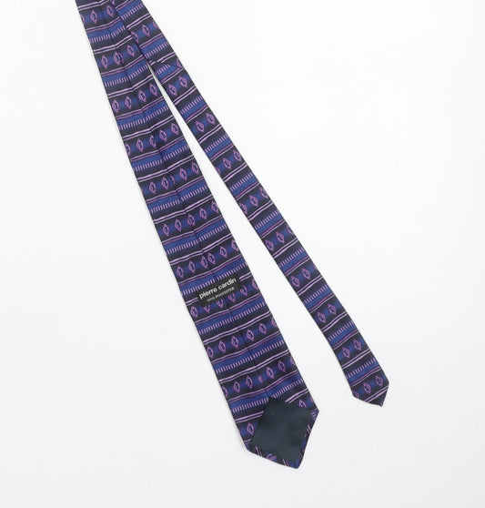 Pierre Cardin Men's Purple Geometric Designer Tie One Size