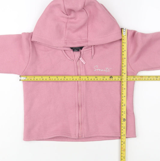 Girls UK Size 10-11 Years Sonneti Pink Full Zip Hoodie